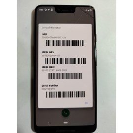 Google Pixel 3 XL 128GB Just Black Screen Cracked